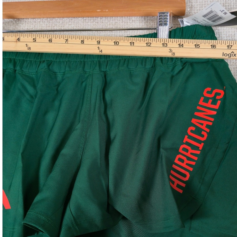 NWT Adidas Miami‎ Hurricanes AEROREADY Women's Running Shorts Green Sz Medium - Picture 5 of 15